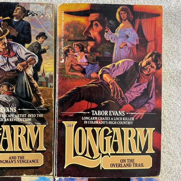 Vintage Longarm Action Western Romance Novel x4 - Picture 3 of 14